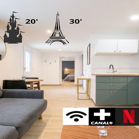 Calme Absolu, Terrasse Et Parking Entre Paris Et Disney Vaires-sur-Marne Экстерьер фото